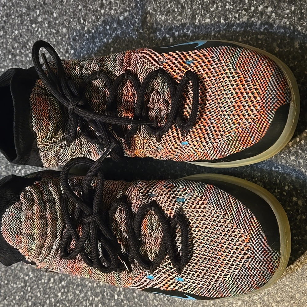 Mens Nike Zoom  KD 11 Multi Color FlyKnit Style Basketball Shoes Size 10 - Picture 15 of 16